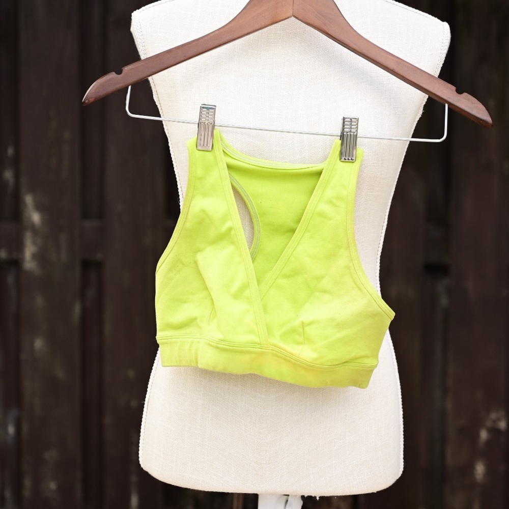 Zumba green sports bra